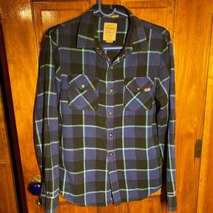 44mm Blue Plaid FlannelShirt Men’s Small